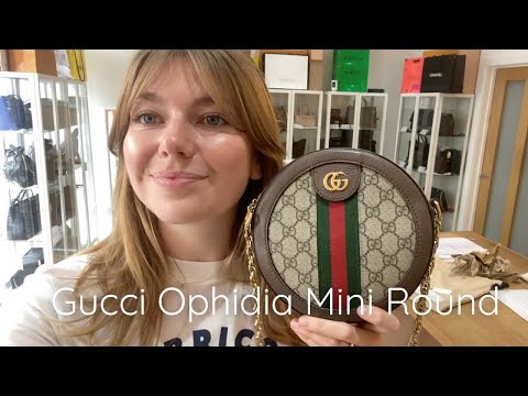 Ophidia GG mini round shoulder bag