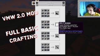 Vic's Modern Warfare Mod - BASIC CRAFTING - Detailed Tutorial (Part 3) - Minecraft Mod Showcase