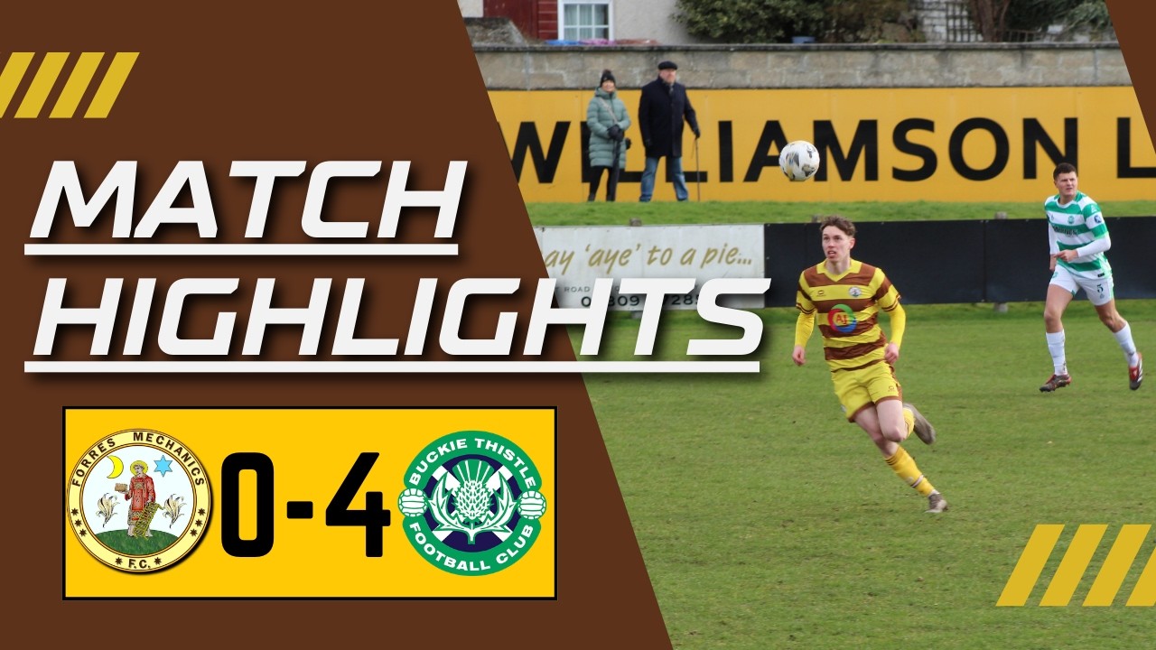 Forres Mechanics FC 0 - 4 Buckie Thistle FC 14/03/2026 - Breedon Highland League