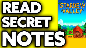 How To Read Secret Notes Stardew Valley (EASY!)