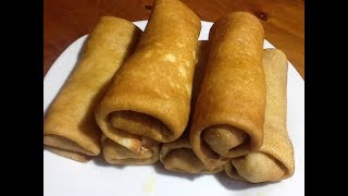 Блинчики с мясом, закуска на новогодний стол 2018 !!! Блинчики с мясом, закуска на новогодний стол 2018 !!!