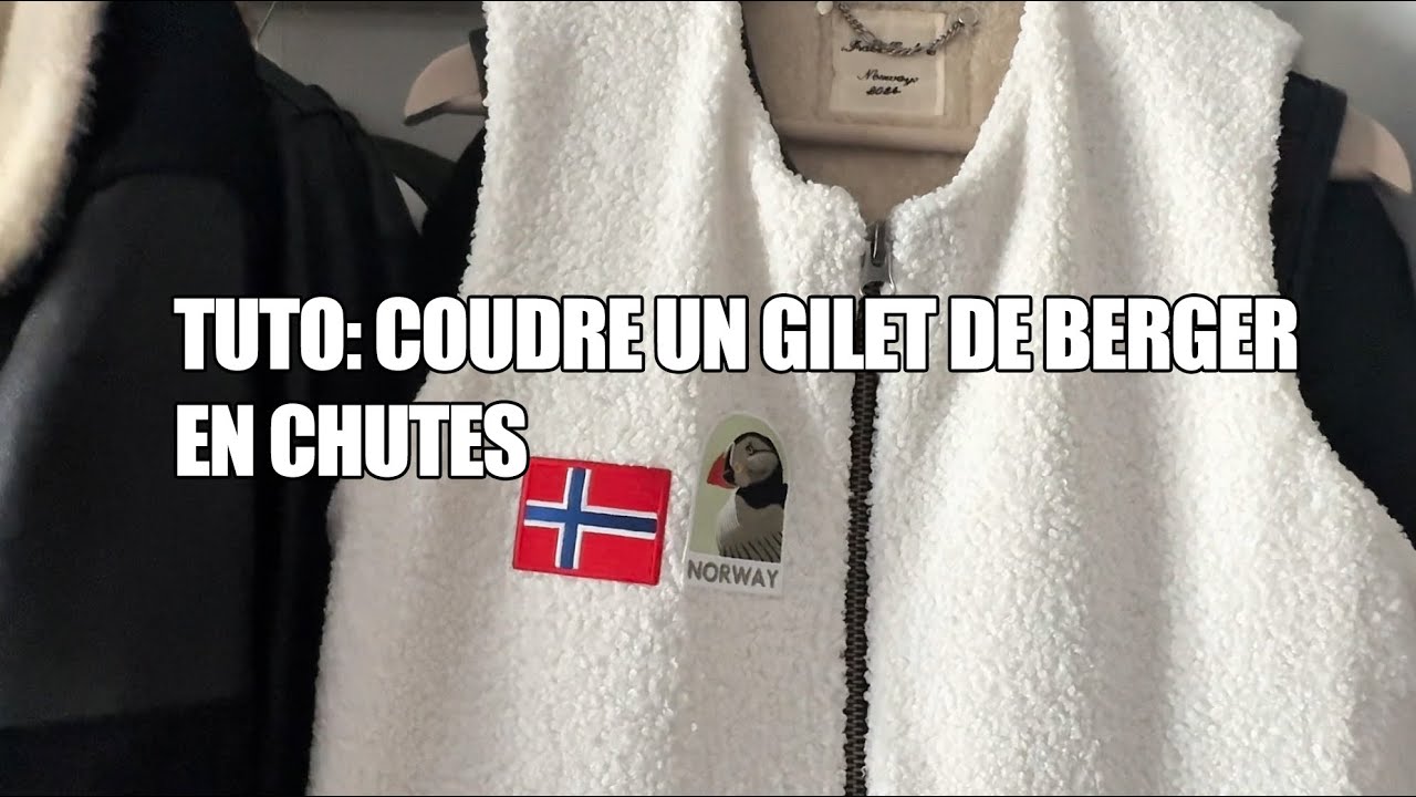 Coudre un gilet de berger en chutes 