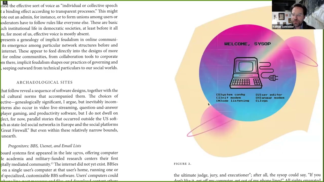 Governable Spaces & Democratic Design for Online Life | Nathan Schneider | Talking Politics 2024–25
