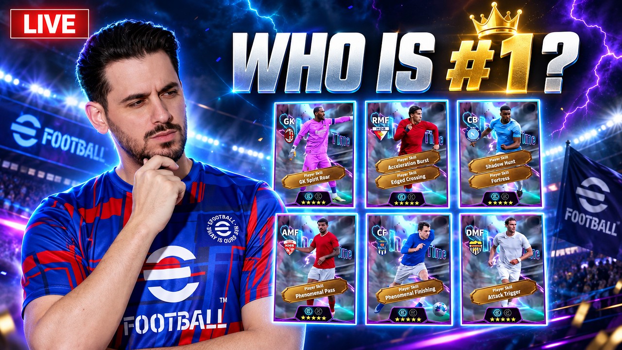 DID YOU GET THE BEST FREE SHOW TIME PLAYER?! 🎁 🔥 ALL 6 RANK & REVIEW | eFootball 27 LIVE 🔴