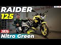 2026 TVS Raider 125 New Nitro Green Launch - 🔥New Features &amp; Mileage, Updates || BikesHunt