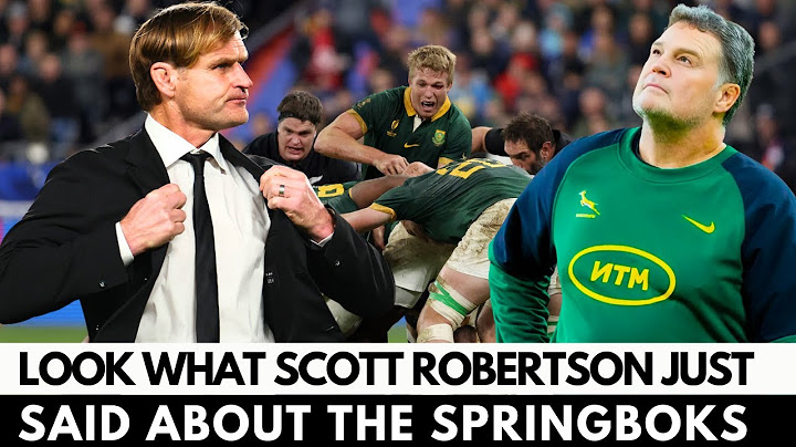 🚨SCOTT ROBERTSON SHOCKS FANS WITH THIS COMMENT ABOUT THE BOKS | ALL BLACKS NEWS