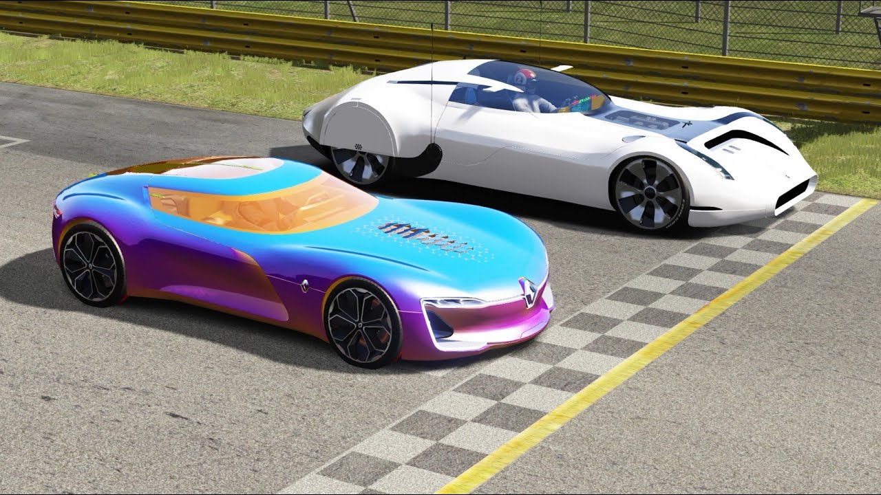 Renault Trezor vs 2033 Cosmic Motors Galaxion 500 at Monza Road Course