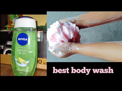 How to use a shower gel/Nivea care lemon & oil shower gel review /Take bath in 5mins| Best body wash