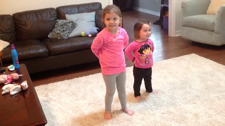 Katelynn and Hannah dancing