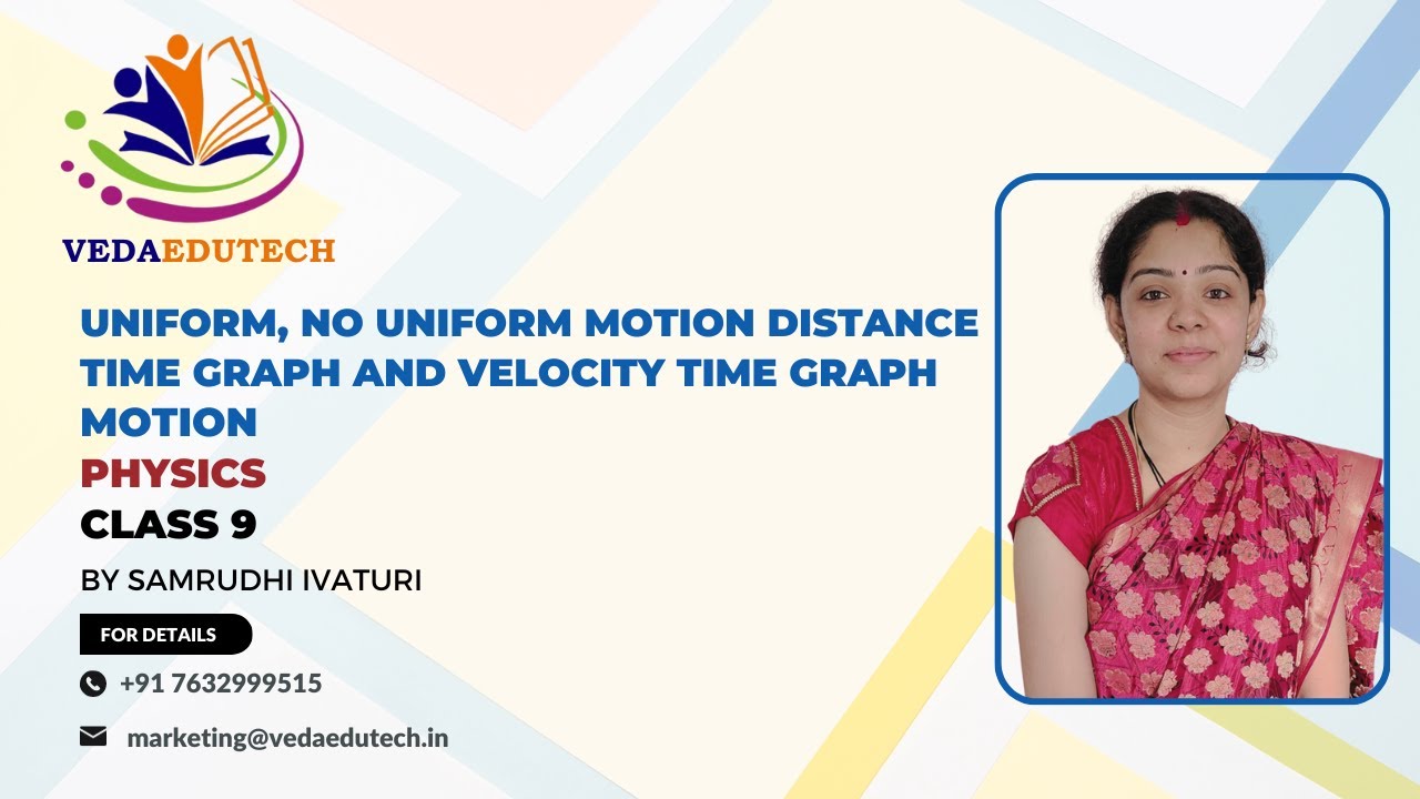 Uniform, No Uniform Motion Distance Time Graph and Velocity Time Graph ...
