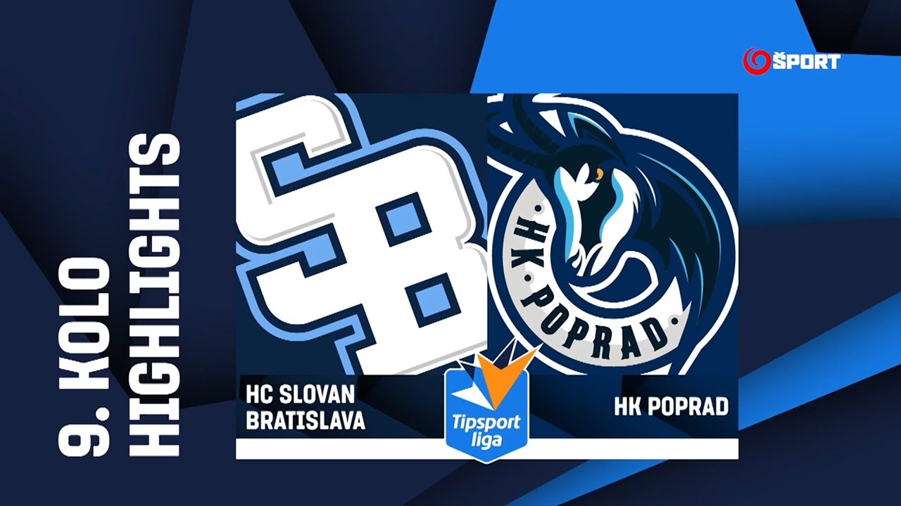 9. kolo: HC Slovan Bratislava - HK Poprad 6:5 pp (2:3, 3:0, 0:2 - 1:0)