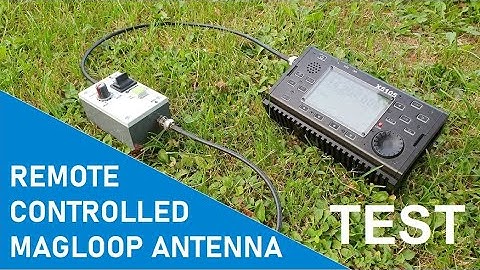 Remote controlled magloop - prototype test.