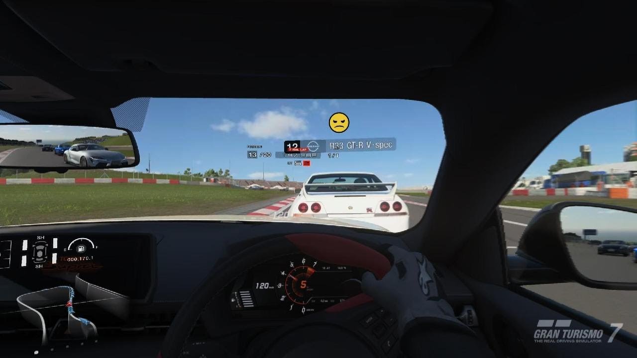 Toyota gr Supra. Manual on the Nurburgring.