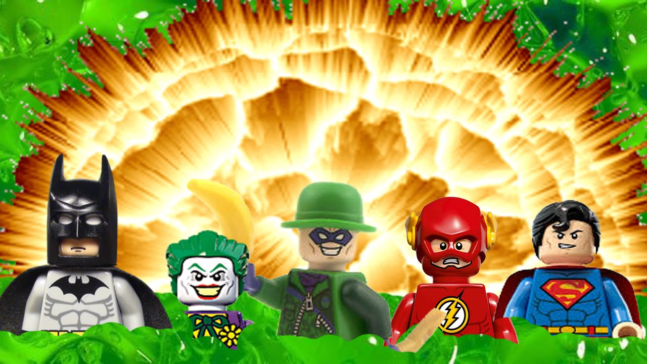 building toys for 3 year olds Lego Batman THE FLASH vs Joker and Riddler Part 3 Stop Motion Superheroes in Real Life
