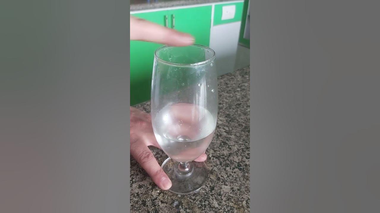 Wine glass vibrating at resonant frequency. - YouTube