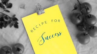 June 28, 2018  | Creating A Recipe For Success | Straight Talk with Lou Mosca