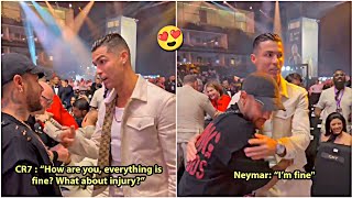 😍The Moment Cristiano Ronaldo and Neymar United ahead of heavyweight championship fight