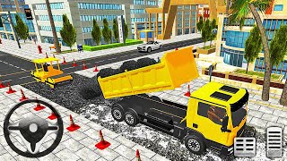 Asphalt Road Builder Simulator - City Road Construction Machines - Android Gameplay screenshot 5
