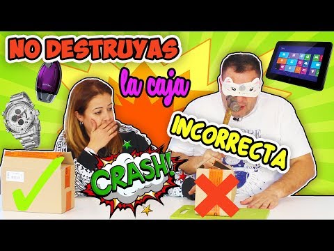 DON'T DESTROY THE WRONG BOX! Extreme Challenge! TAKE THAT! Marta and David