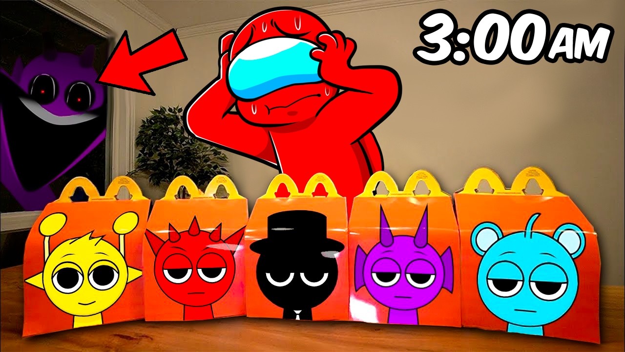 NUNCA ABRAS una CAJITA FELIZ de SPRUNKI a las 3:00 A.M 😰