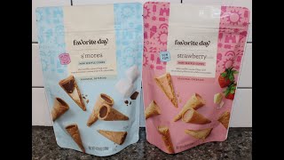 Favorite Day (Target) Mini Waffle Cones: S’mores & Strawberry Review