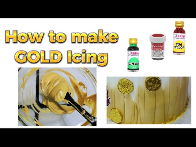 How to Make Gold Food Coloring  Gold food coloring, Food coloring, Food