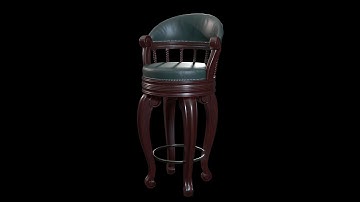 Bar Stool 3D model.