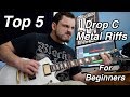 Top 5 Drop C Metal Guitar Riffs For Beginners