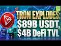 TRON Surges With $89B USDT, $4B DeFi Value And U.S. Spot Listings | BOTR | 3.0 TV