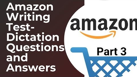 Amazon Dictation Test 😊| Amazon Written Test | Amazon Dictation Questions and Answers