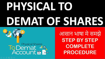 Shares Ko Physical to Demat Kaise Kare | How to Convert Physical Shares to Demat | Full Process|