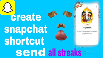 How to create snapchat shortcuts and send to all streaks at once | snapchat shortcut in tamil