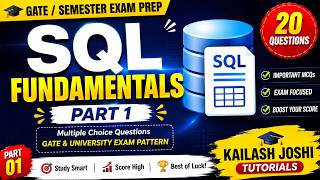 SQL Fundamentals Part 1 | 20 Important MCQs | GATE & Semester Preparation