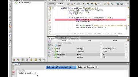 Debugging: #2: Using "step over"