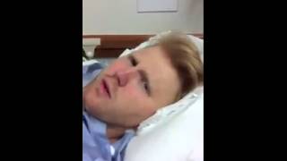 Man wakes up from surgery hitting on his wife :)