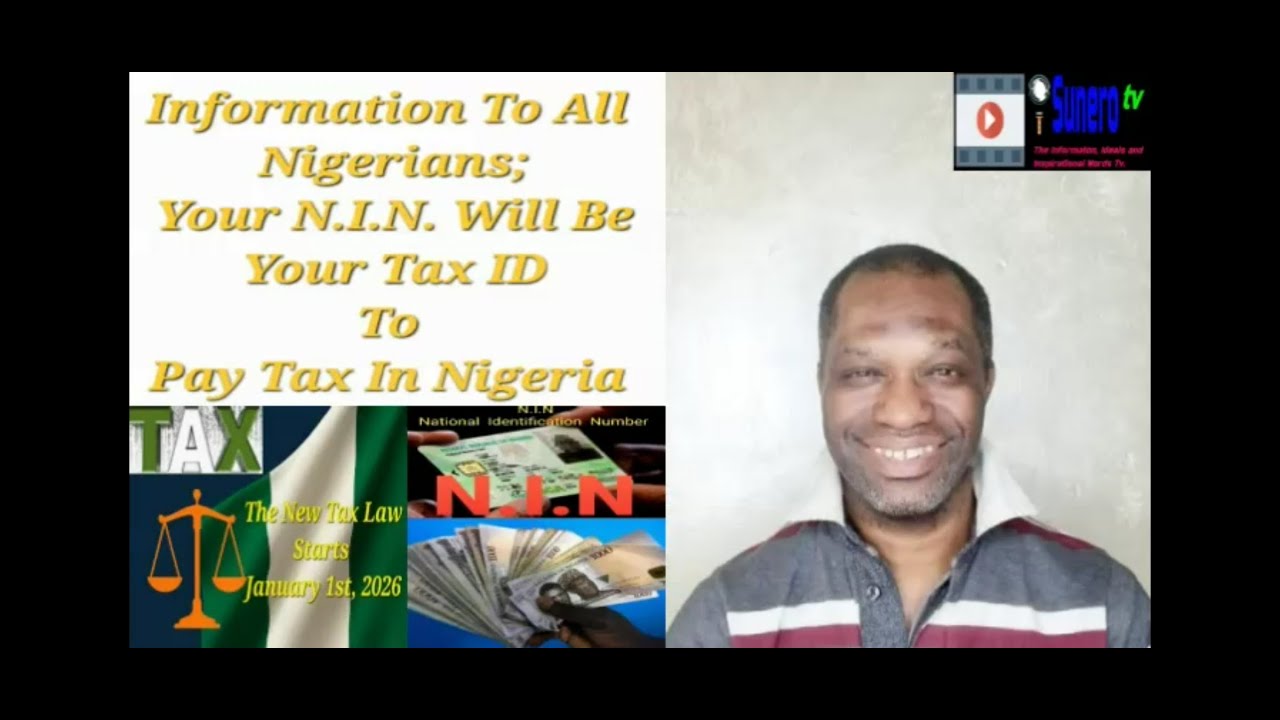 Идентификационный номер налогоплательщика для всех граждан Нигерии, который будет использоваться ...