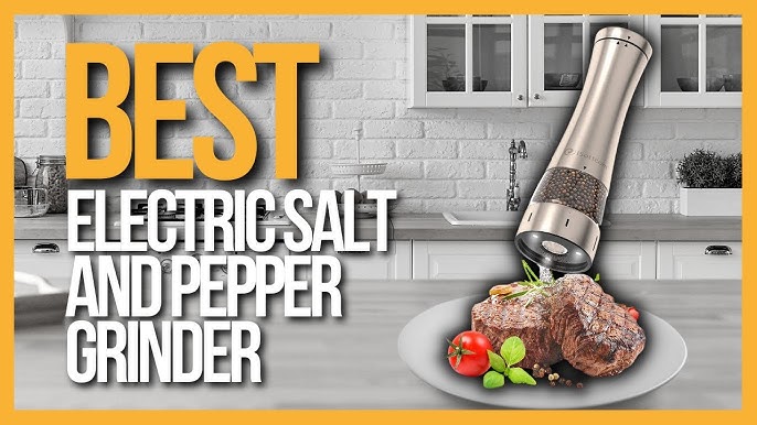 Salt or pepper mill GIVA, electric with tilt sensor – Gourmet Kitchenworks