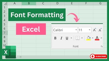 Font Formatting in Excel || Understanding of Font Formatting in Excel || Urdu / Hindi
