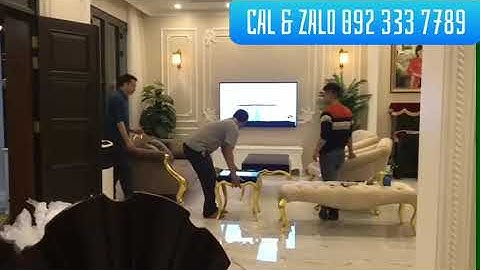 BÀN GIAO BỘ BÀN GHẾ SOFA TÂN CỔ ĐIỂN NHŨ VÀNG CHO GIA ĐÌNH ANH HOÀNG Ở THÀNH PHỐ BẮC NINH