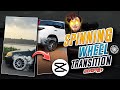 New trending tire sipinning transition tutorial  wheel spinning effect tutorial  reels trend edit