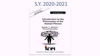 Introduction to the Philosophy of the Human Person Module 1 first edition