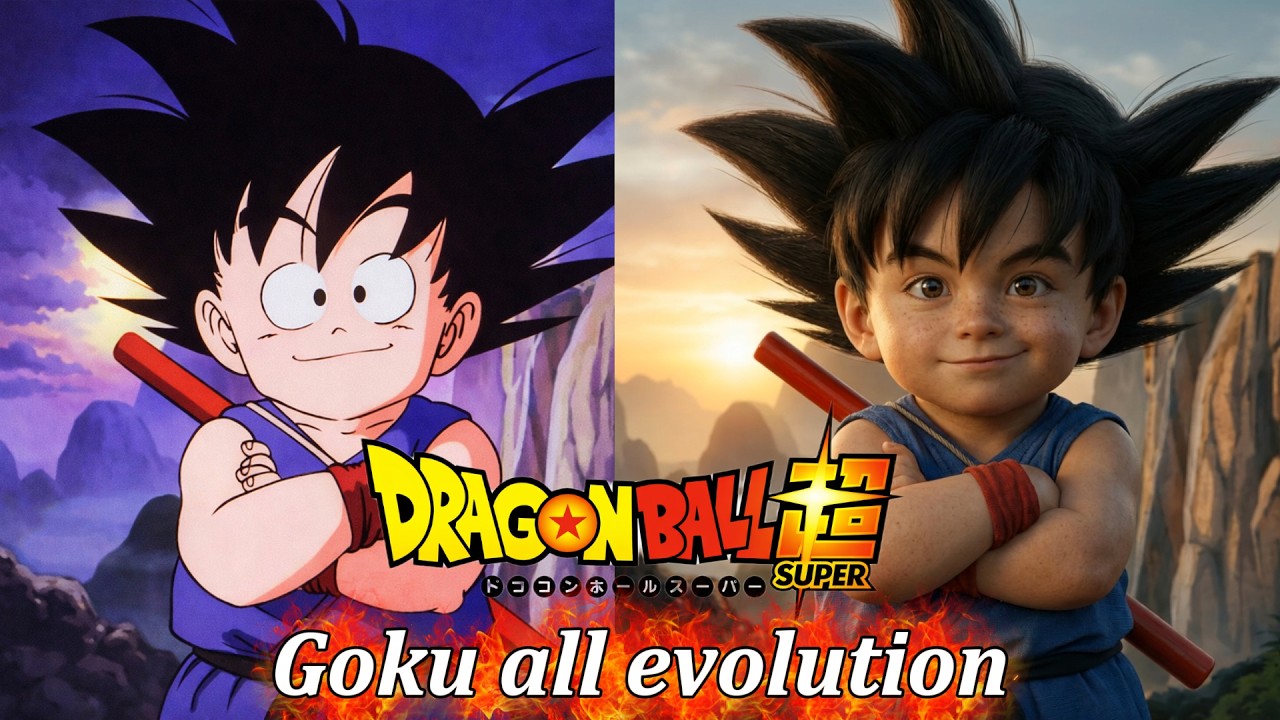 Dragon Ball Goku All Evolution Anime vs Real