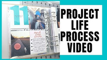 Project Life Week ELEVEN - Ali Edwards 6x8 Album - Process Video