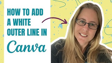 How to add a white line around your image in Canva #canva #createoncanva #canvassador