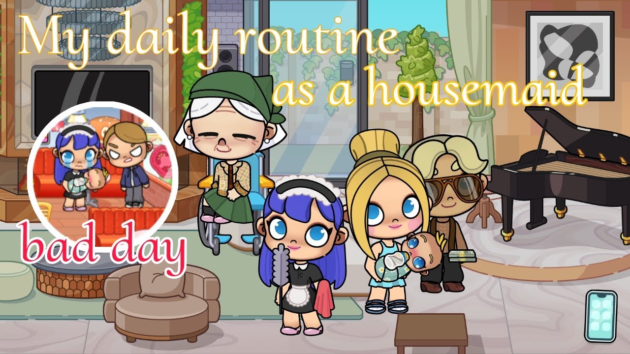 my-daily-routine-as-a-housemaid-bad-day-avatar-world-game-city-life