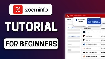 Zoominfo Tutorial For Beginners - 2025