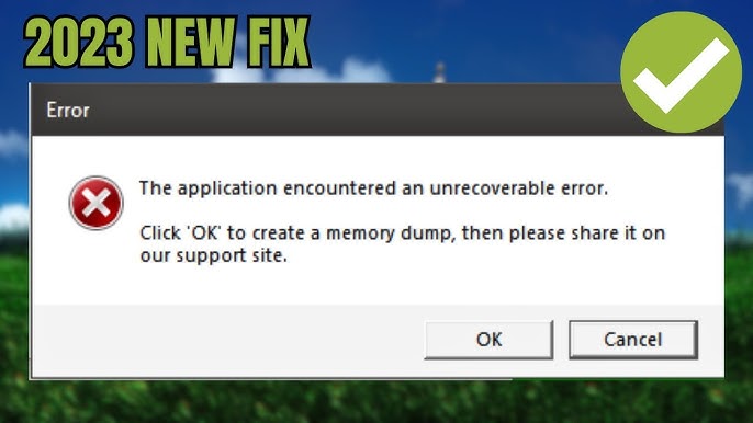 Roblox'ta the Application Encountered Error Hatası : u/MehmetAdam52