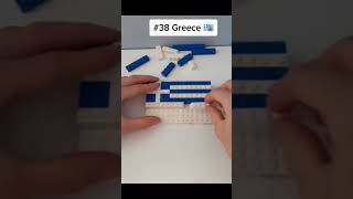 Lego flag || Greece lego flag || cr @mehdilegoflags #lego #legoflag #flags #legocreator