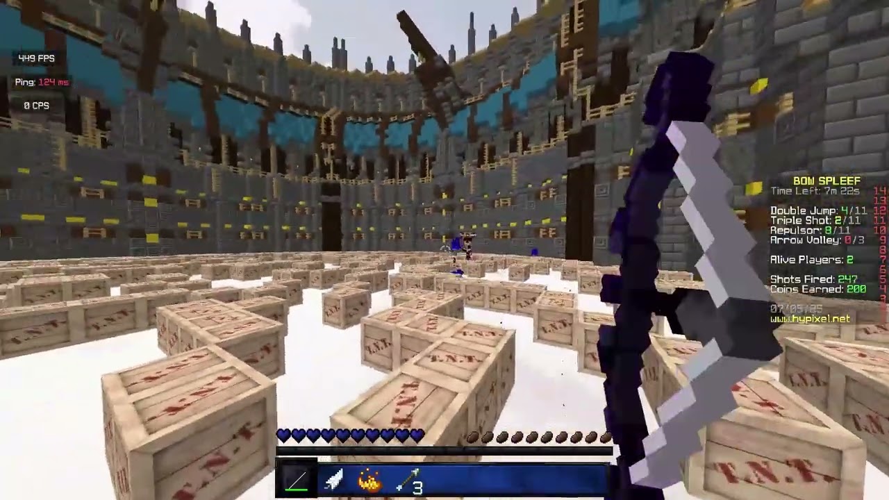 Bow spleef but there's no time to analyze