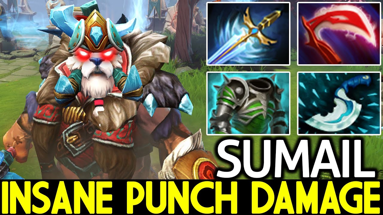 SUMAIL [Tusk] Insane Punch Damage with Deso + AC Build Dota 2 - YouTube